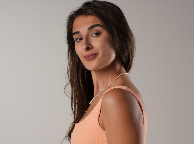 Orange scoop padded top