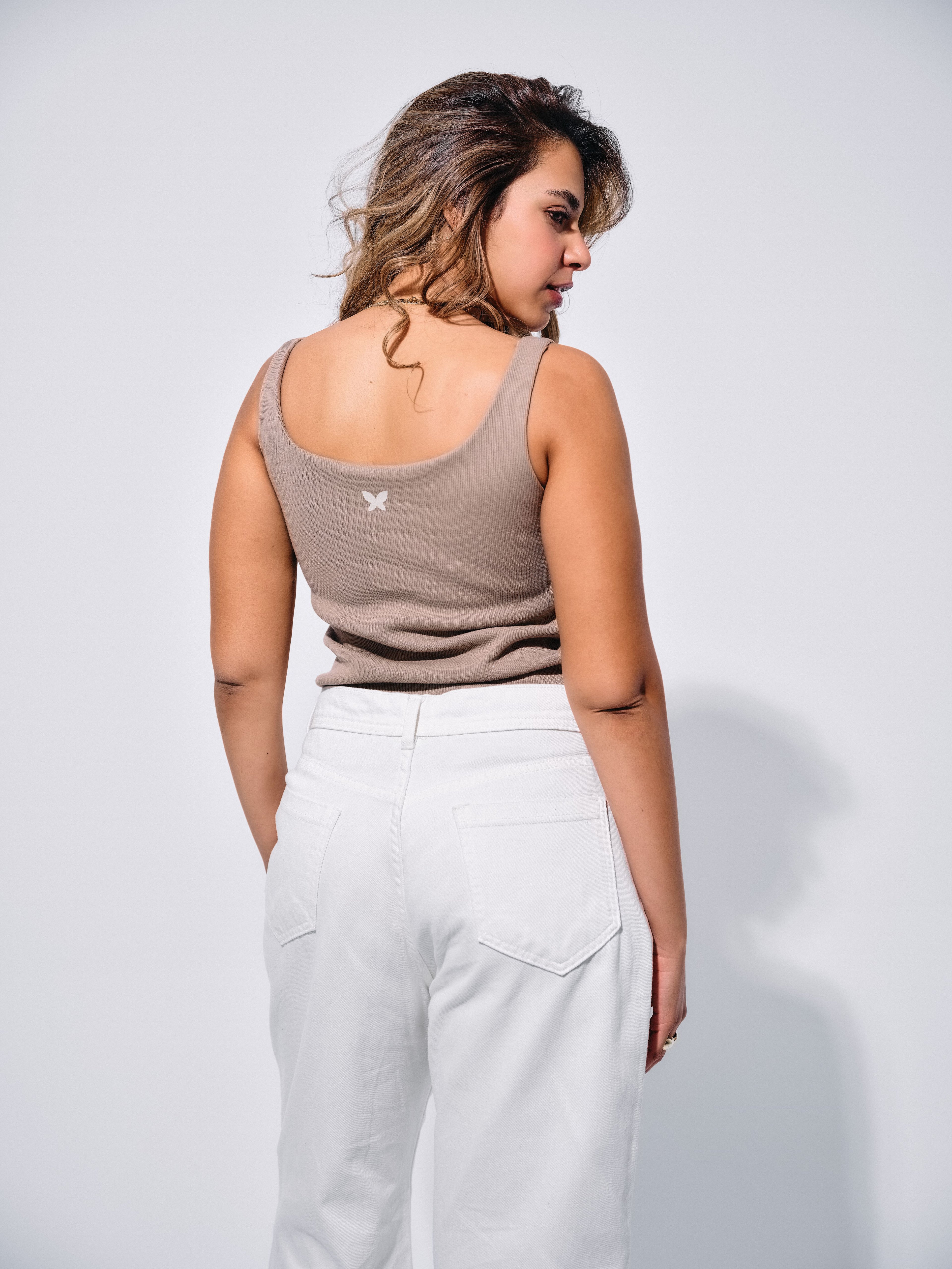 Coffe Padded Basic Top