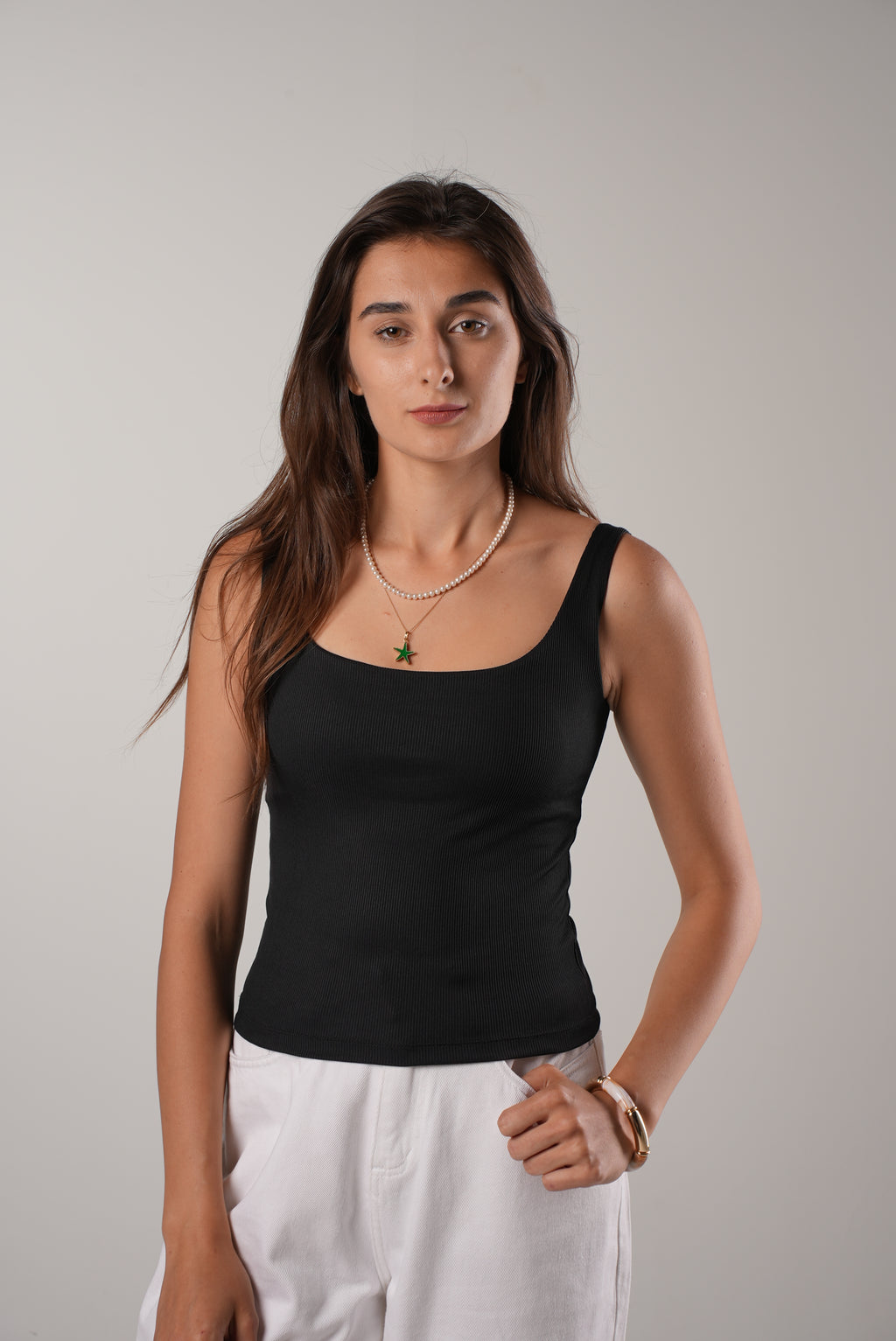 Larva Top - Black Scoop.