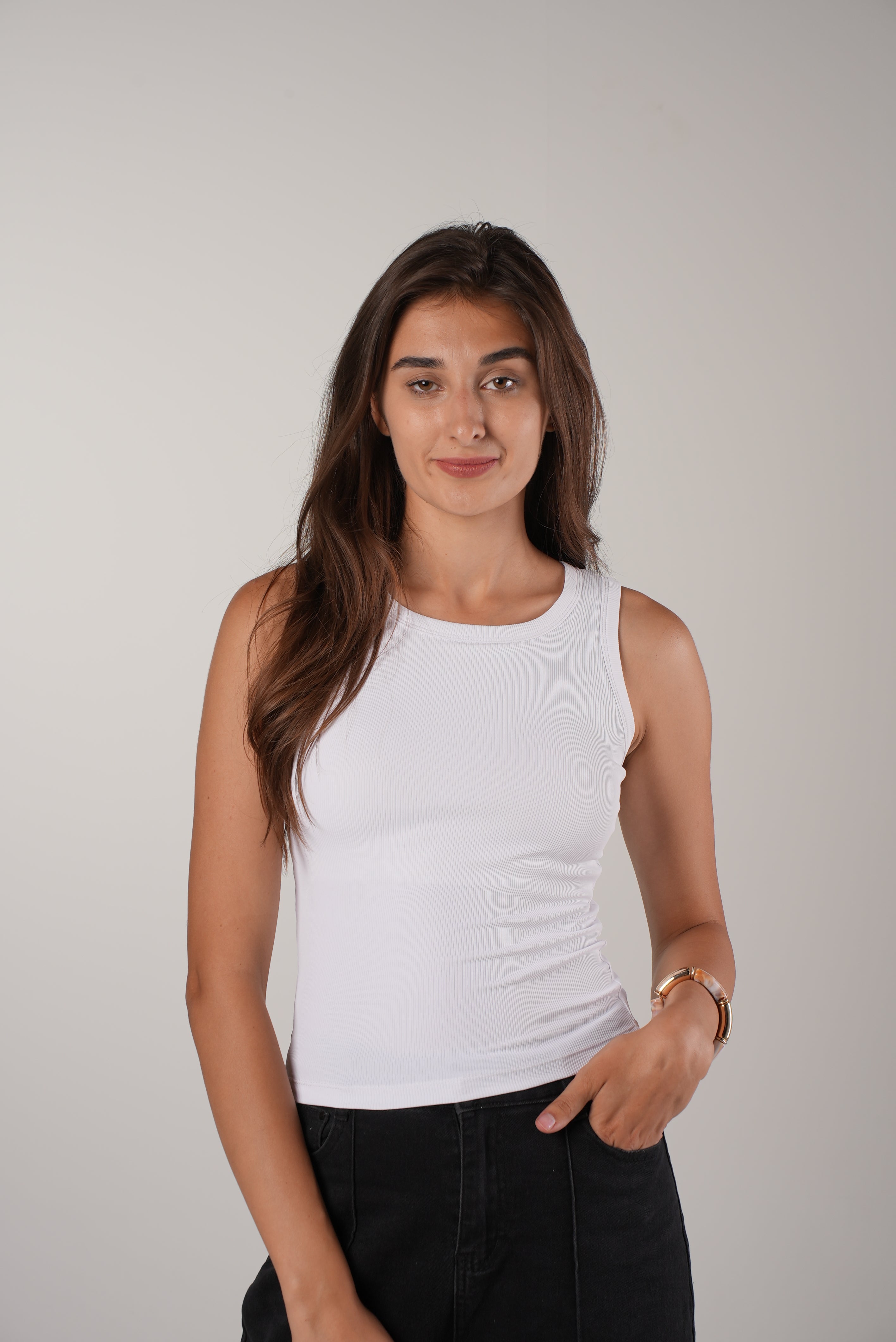 Larva Top - White Crew.